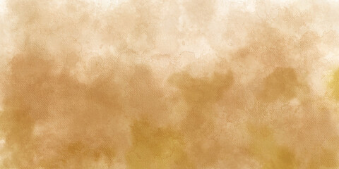 Rose beige, natural watercolor texture with stains and rounded, uneven edges. Watercolor background, Golden watercolor texture. Orange watercolour painting textured design on white paper background.	
