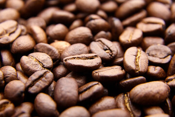 roasted coffee beans background