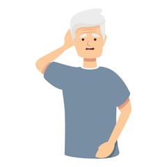 Doctor deaf hearing icon cartoon vector. Mute language. Person disability