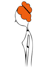 Illustration of a woman
