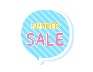 サマーセール　ベクターイラスト　見出し