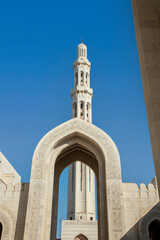 Fototapeta na wymiar Sultan Qaboos Grand Mosque Muscat Oman
