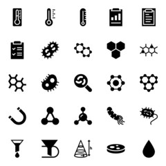 Glyph icons for science.