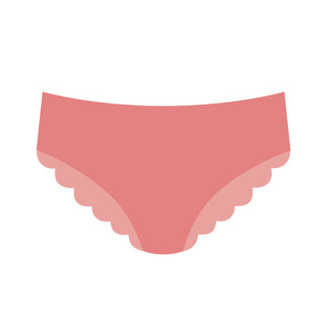 Women seamless briefs, vector illustration isolated on white background