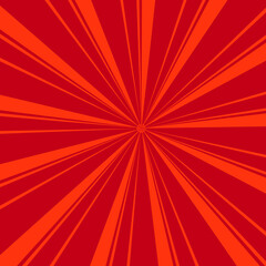 red sunburst background