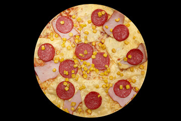 pizza isolated on white background