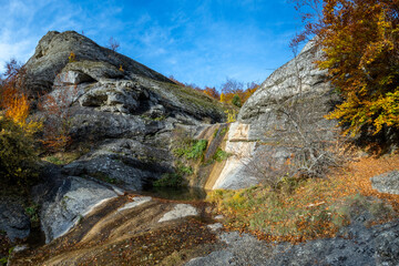 Dry waterfall on the Dzhurla river
