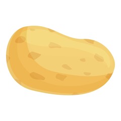 Potato icon cartoon vector. Farm food. Raw vegetable