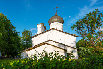 View of the historical complex of Pskov. Pskov is an important tourist center of the north-west of Russia. Monuments of ancient Pskov are included in the UNESCO World Heritage List.