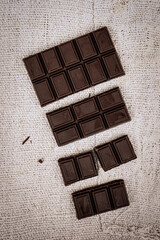 Dark chocolate from above 