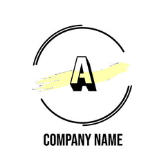 Initial Letter Logo A Vector Design