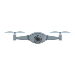 Video drone icon cartoon vector. Aerial control. Air copter