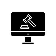 Auction icon vector. bargaining illustration sign. sold symbol or logo.