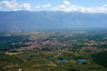 Foto op Canvas Landscape of Valle Peligna, Abruzzo, near Raiano and Anversa © Claudio Colombo