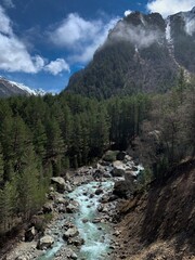 mountain river in the mountains