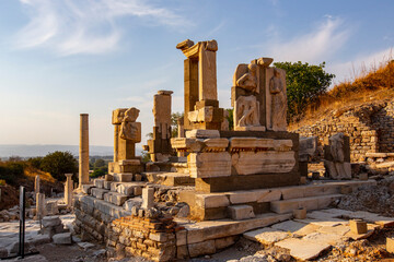 Fototapeta na wymiar Ancient ruins of Ephesus Archaeological Museum, Izmir, Turkey 