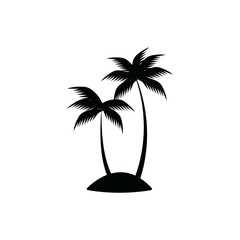 coconut tree icon vector illustration