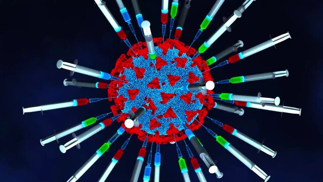many vaccinations against the coronavirus (3d rendering)