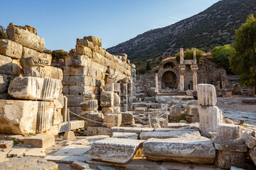 Ancient ruins of Ephesus Archaeological Museum, Izmir, Turkey 