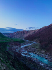 river in the mountains