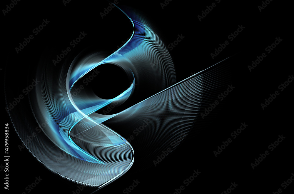 Poster abstract color dynamic background with lighting effect. fractal wavy. fractal art