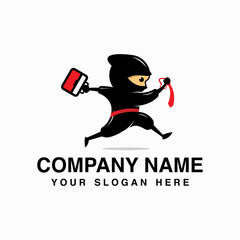 ninja logo design go to work © VianSmith