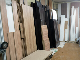 Materials for chipboard production cabinet furniture. Furniture manufacture.