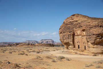 ancient civilation of Hegra in Saudi Arabia