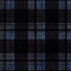 Purple and blue dark plaid textile geometric wallpaper