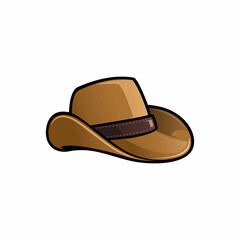 Western Cowboy Hat Illustration Vector