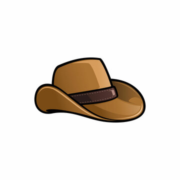 Western Cowboy Hat Illustration Vector