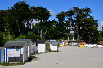 Port Manech; France - may 16 2021 : seaside