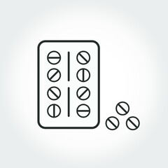 Pack of medicines and pills