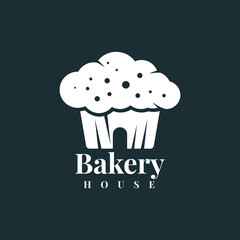 Bakery house logo ilusration template design