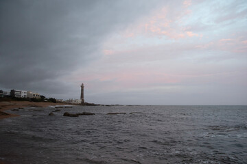 Fototapeta premium lighthouse at sunset
