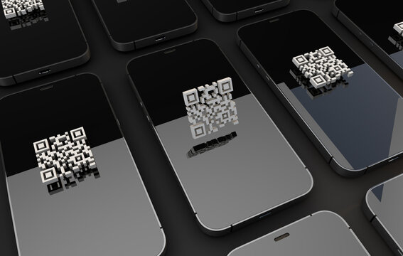 Qr Code A Track And Trace Concept And IPhone 13 Pro Max Production