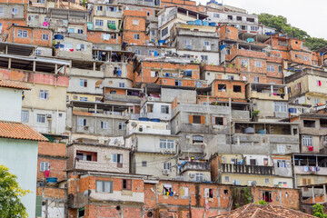 view of the peacock hill in Copacabana in Rio de Janeiro - Brazil.