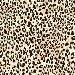 Leopard skin spots seamless pattern. Camo. Modern print for fabric and clothing. Vector