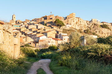 Last lights in the Pinell de Brai. Tarragona