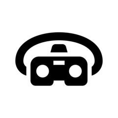 Vr icon isolated on white background