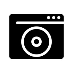 Setup Website icon isolated on white background