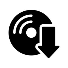 Installer icon isolated on white background