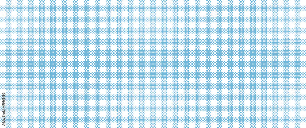 Wall mural blue fabric pattern texture - vector textile background for your design