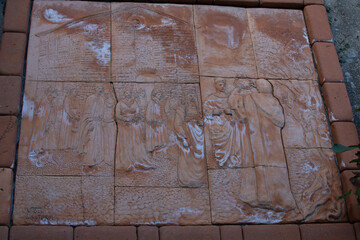 Ceramic Sculpture(dim.180x160 cm) of the Sculptors Violi Studio - Site in Staiti REggio CALABRIA (ITALY)	