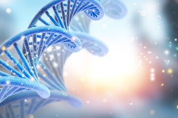 Innovative DNA technologies in science and medicine on a background