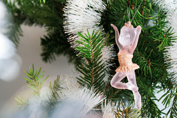 ballerina - Christmas tree toy decorates the Christmas tree