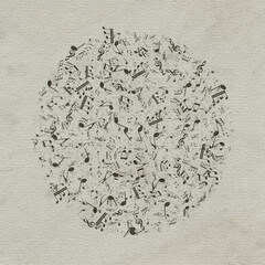 Old musical background.