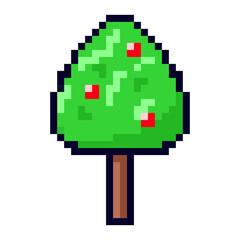 Pixel game element. Game pixel art magic items, digital pixelated lives bar and menu button.