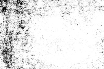 Grunge black and white scratched textured background. Abstract messy and distressed element. (vector)