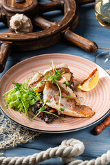 Fish with quinoa